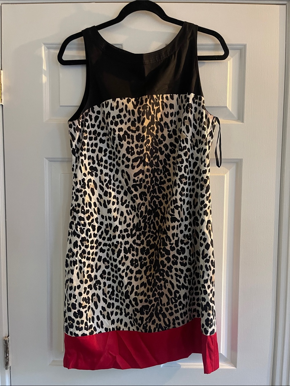White House Black Market Black Satin Shell Top